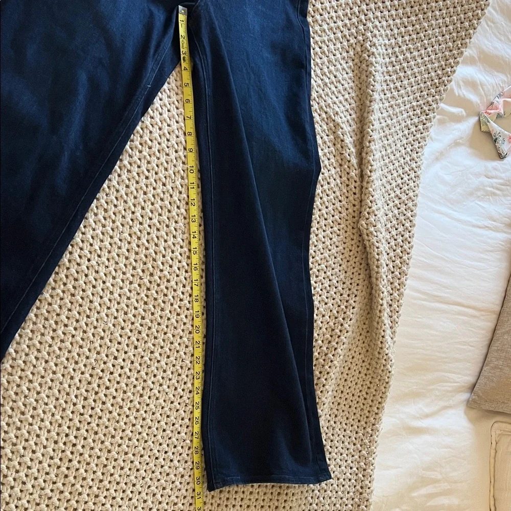 PAIGE Anessa 31 Wide Leg High-Rise Jeans in Deep Indigo - Picture 7 of 7